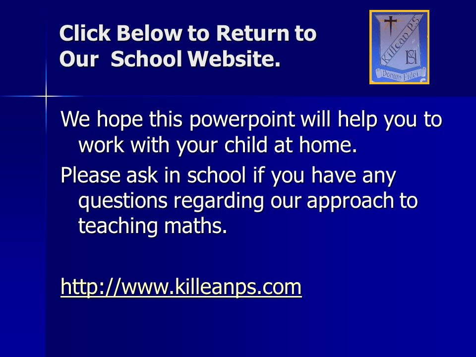 Click Below to Return to Our School Website.