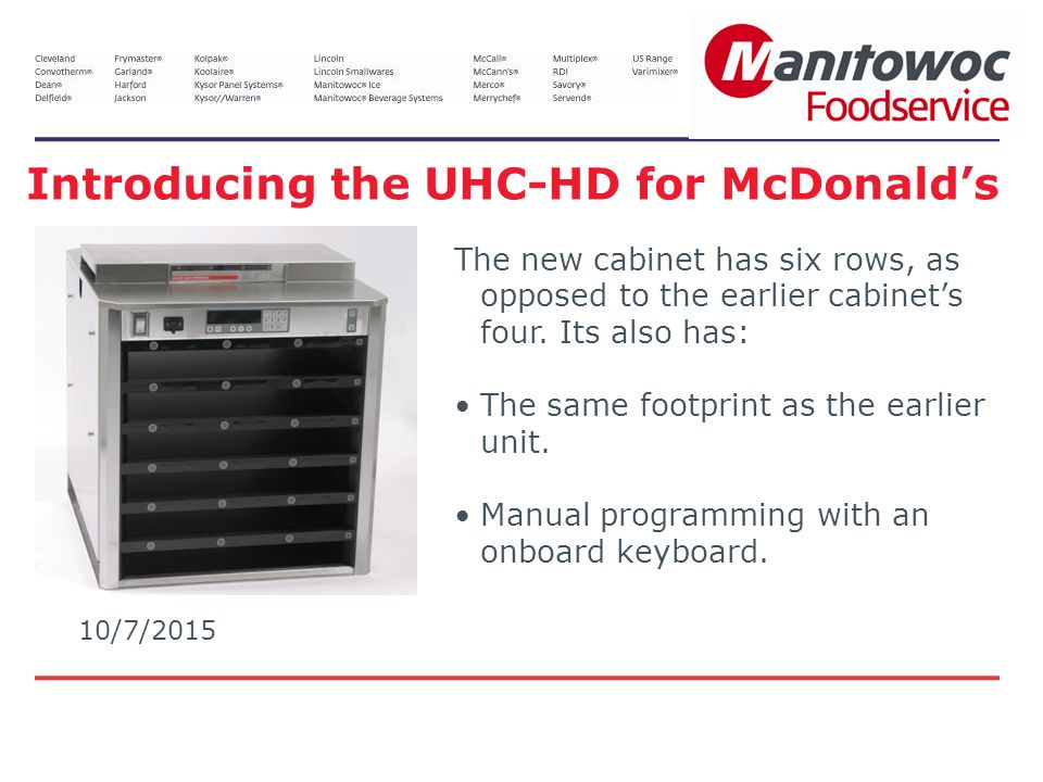 introducing the uhc-hd for mcdonald's - ppt video online download