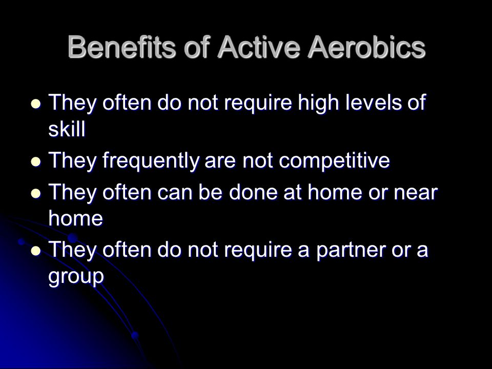 Benefits of Active Aerobics