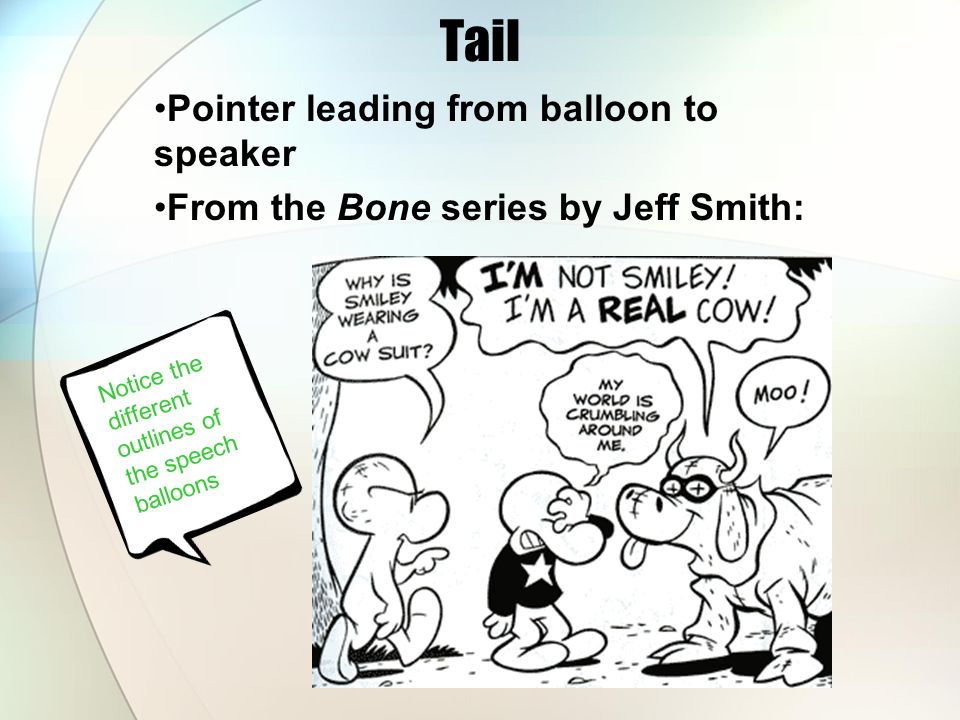 Tail Pointer leading from balloon to speaker