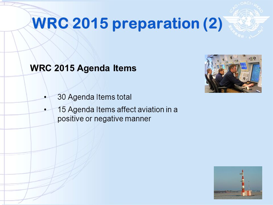 WRC 2015 preparation (2) WRC 2015 Agenda Items 30 Agenda Items total