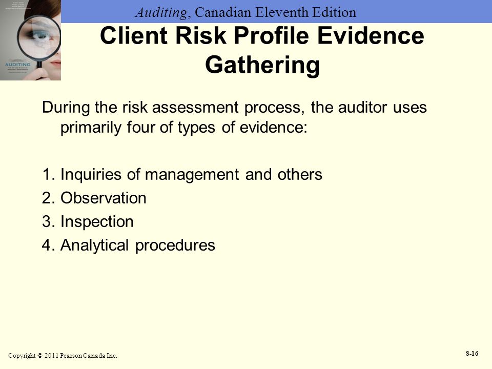 Client Risk Profile Evidence Gathering
