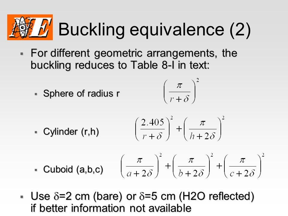 Buckling equivalence (2)