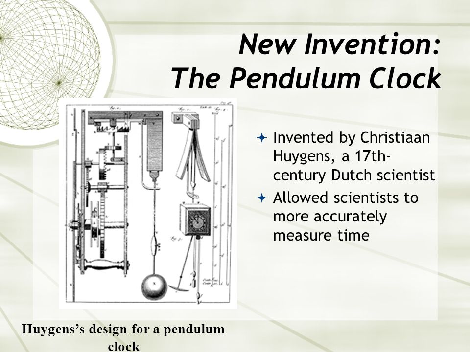 New Invention: The Pendulum Clock