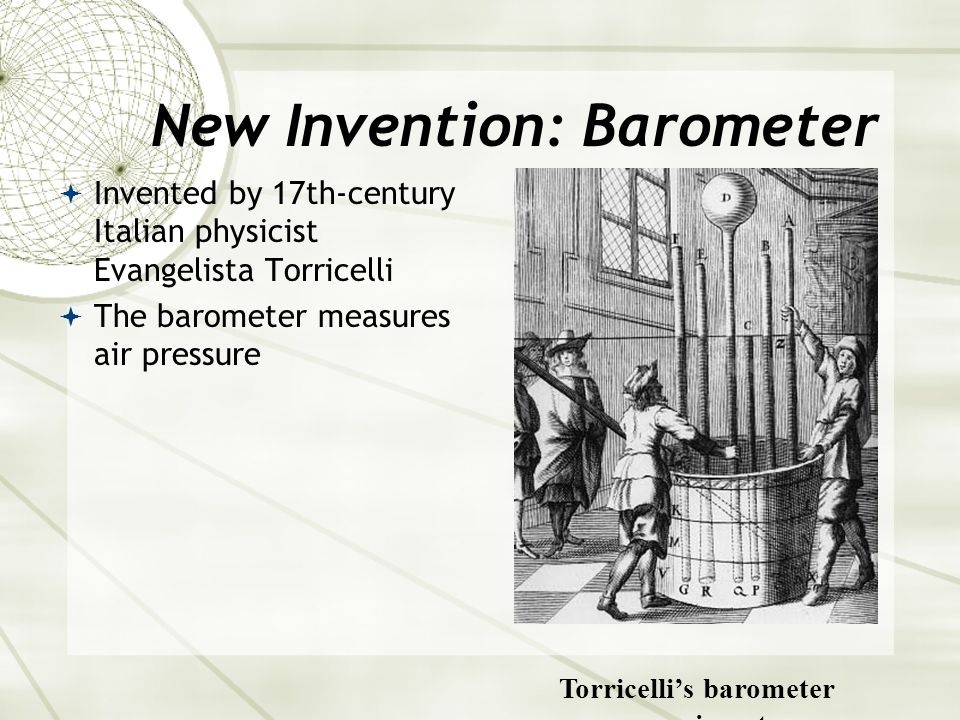 New Invention: Barometer