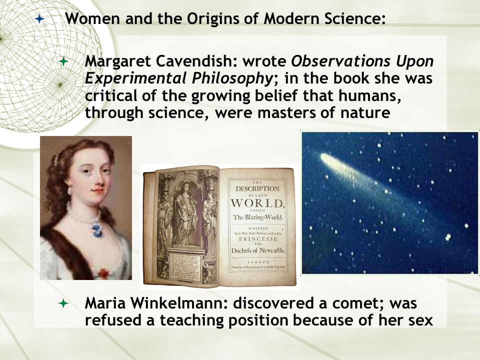 Women and the Origins of Modern Science: