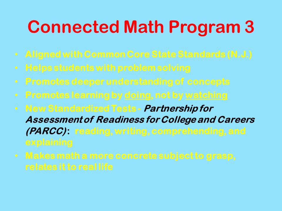 Connected Math Program 3