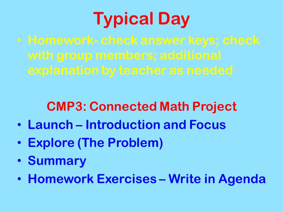 CMP3: Connected Math Project