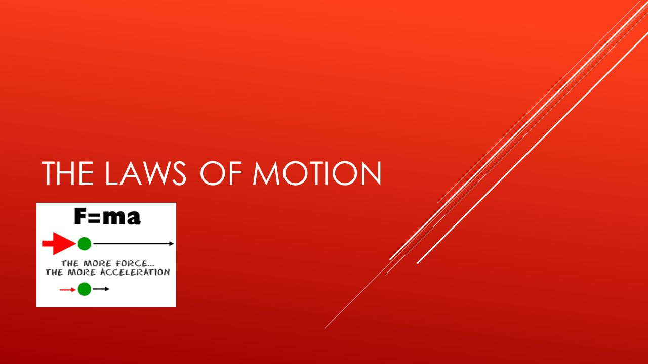 The Laws of motion