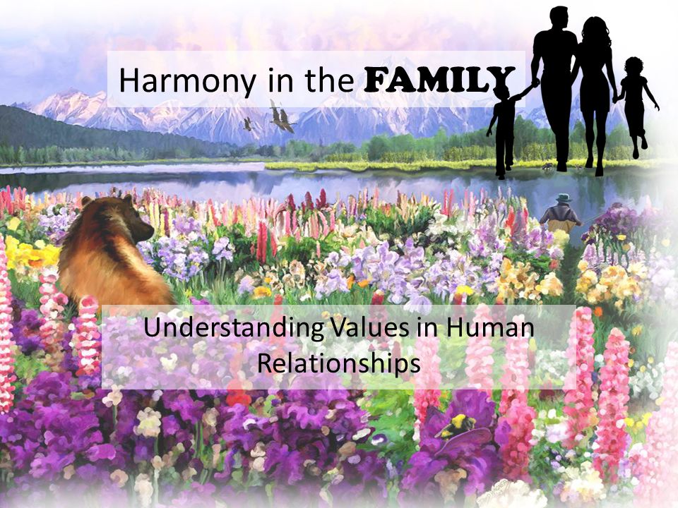 Understanding Values in Human Relationships