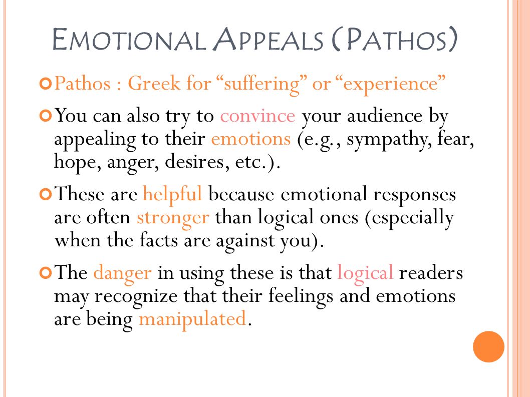 Emotional Appeals (Pathos)