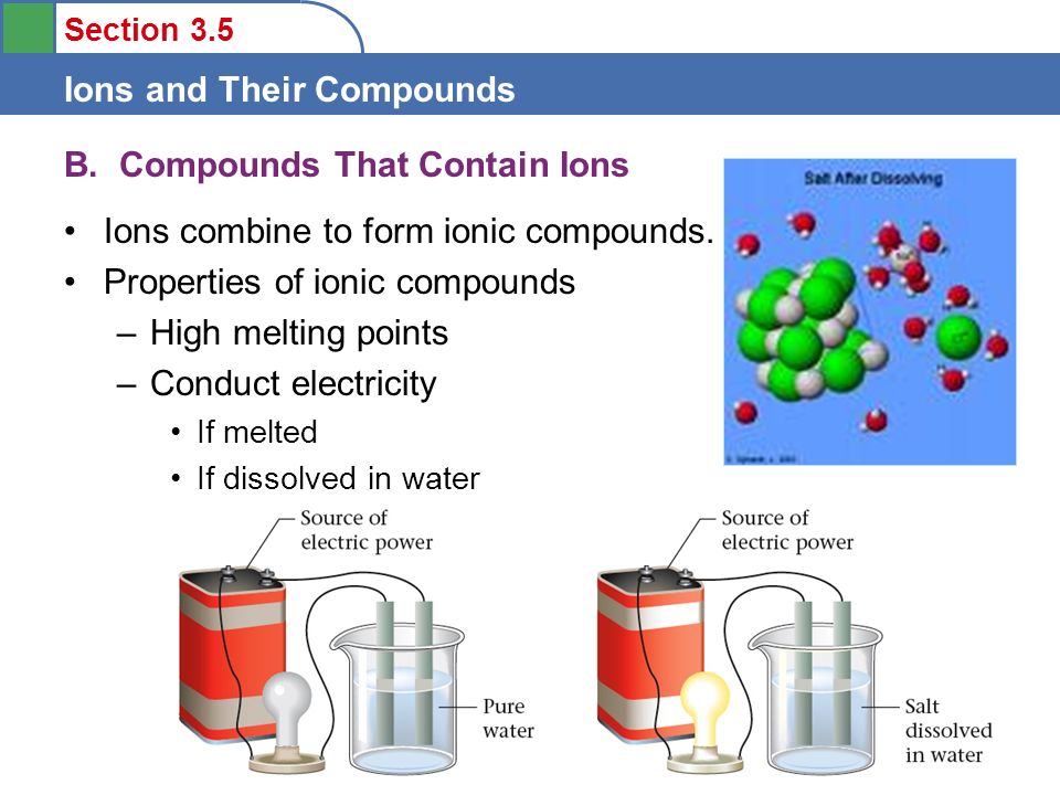 B. Compounds That Contain Ions
