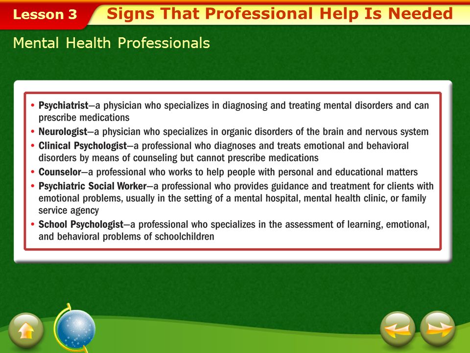 Signs That Professional Help Is Needed