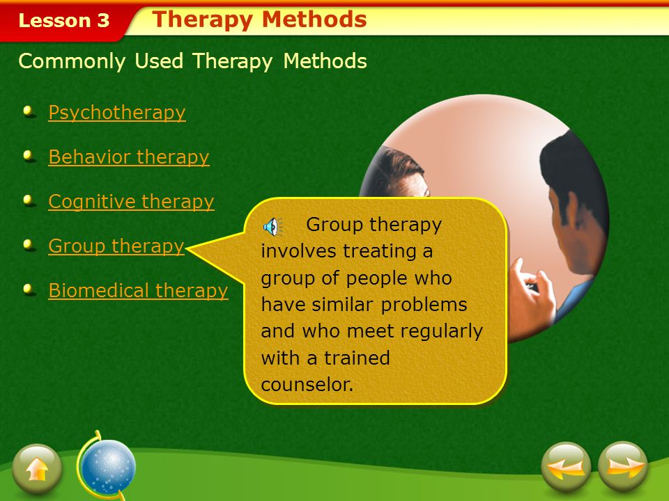 Therapy Methods Commonly Used Therapy Methods Psychotherapy