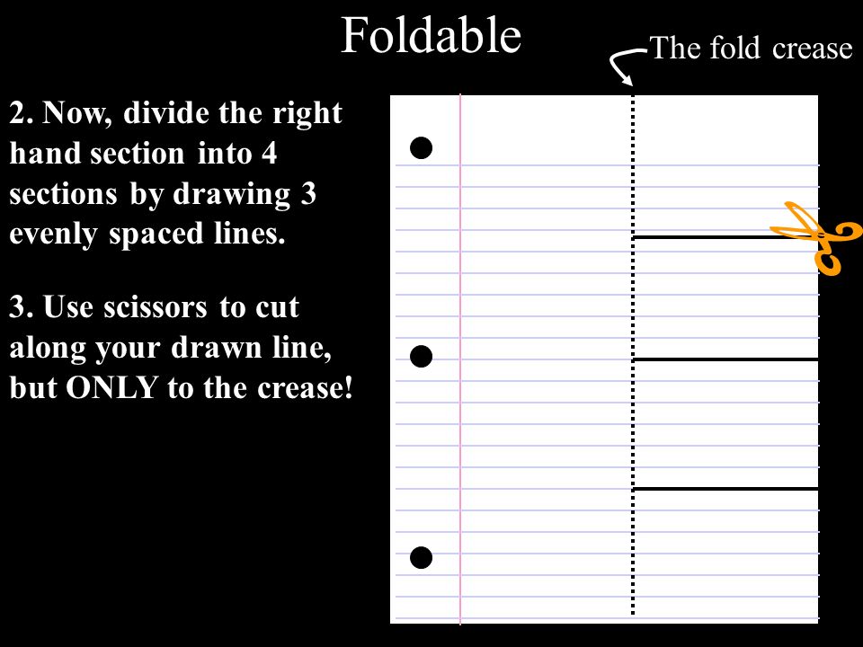 Foldable The fold crease