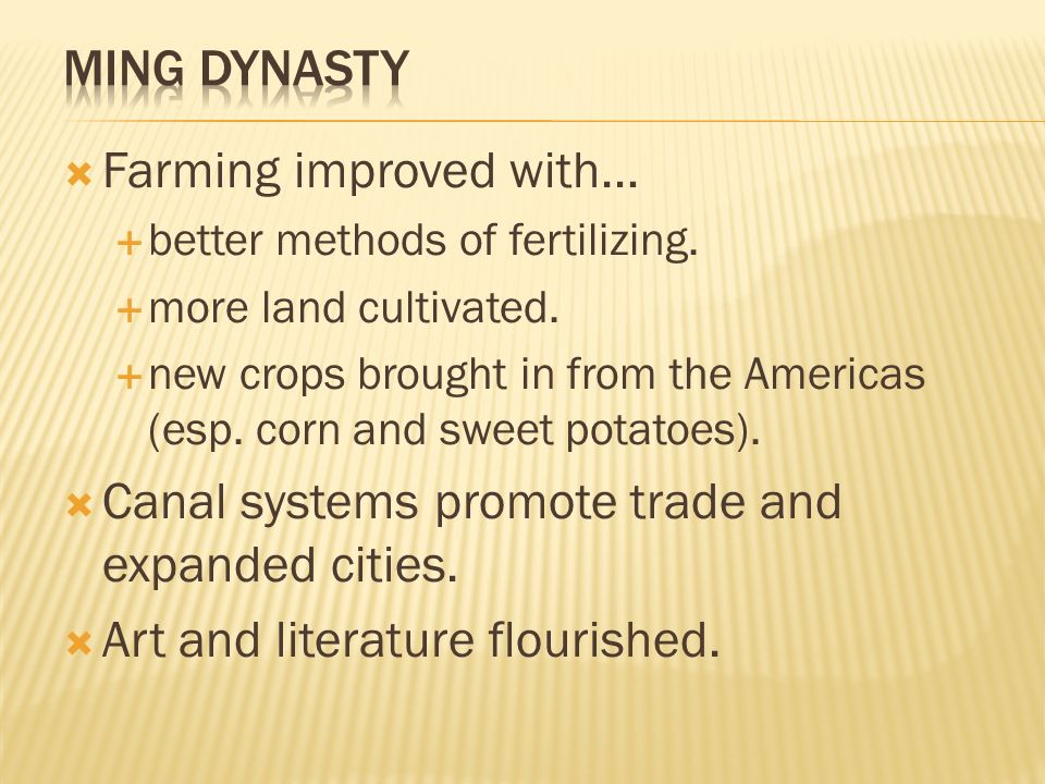 Farming improved with…