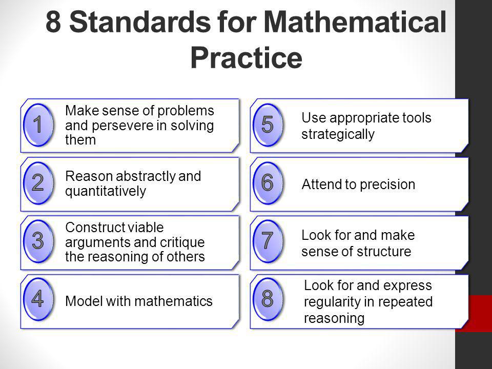 8 Standards for Mathematical Practice