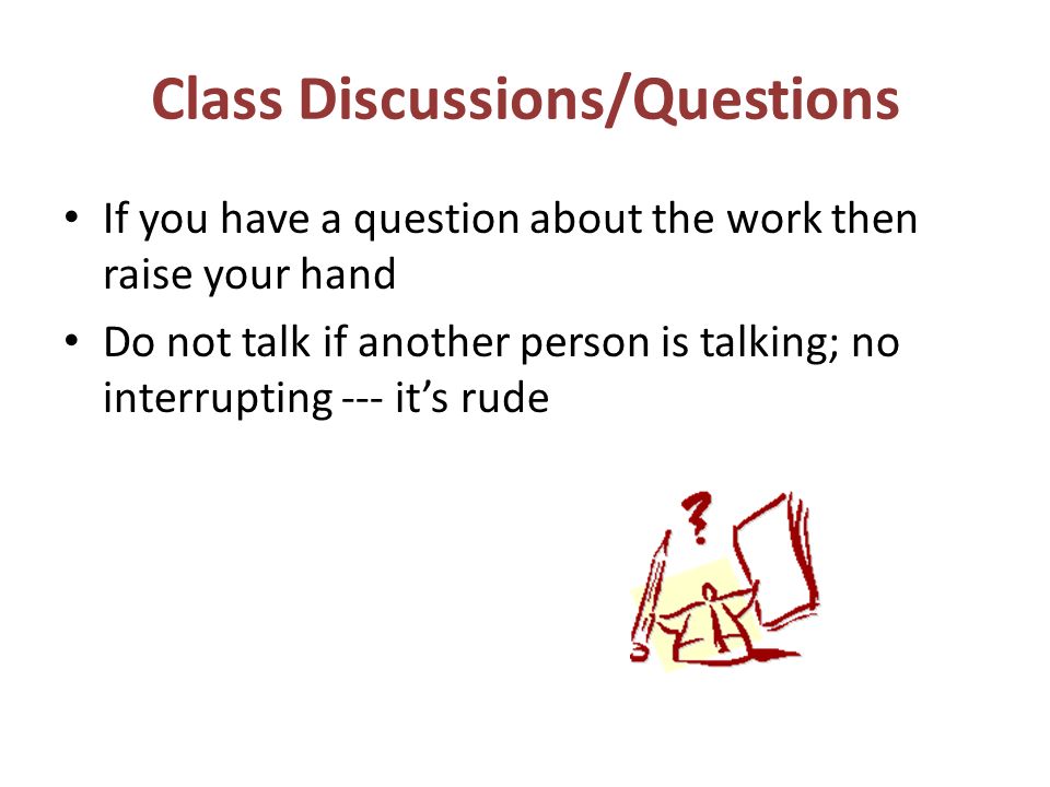 Class Discussions/Questions