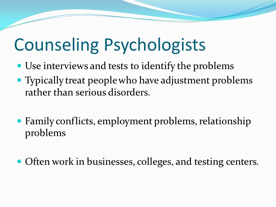 Counseling Psychologists