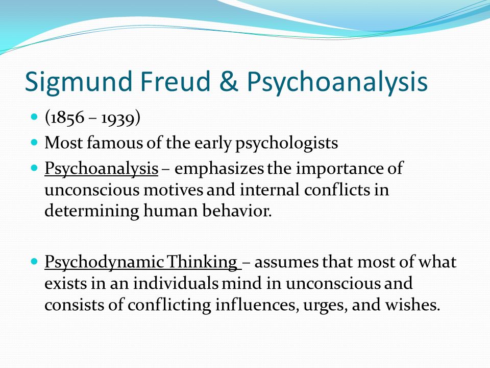 Sigmund Freud & Psychoanalysis