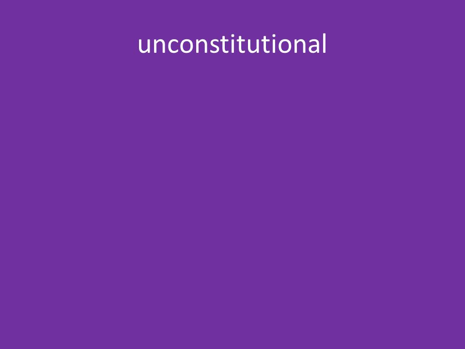 unconstitutional