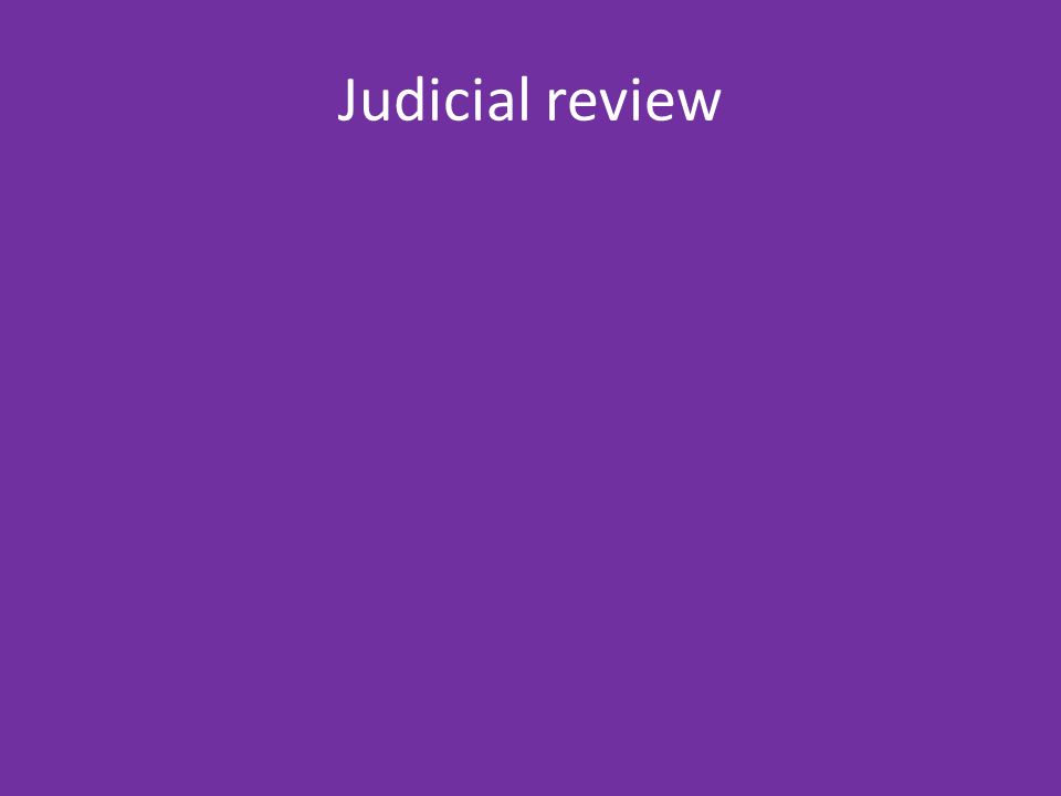 Judicial review