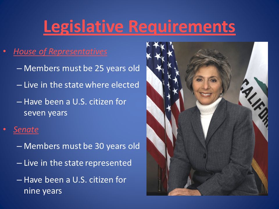 Legislative Requirements