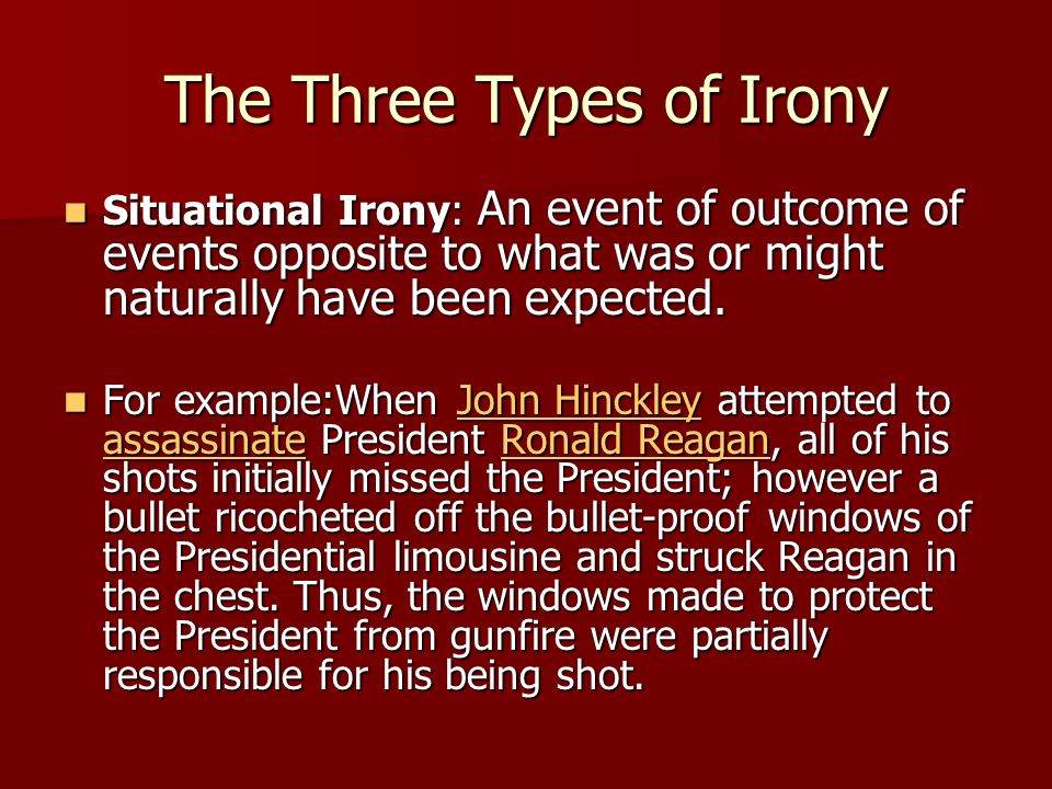 The Three Types of Irony