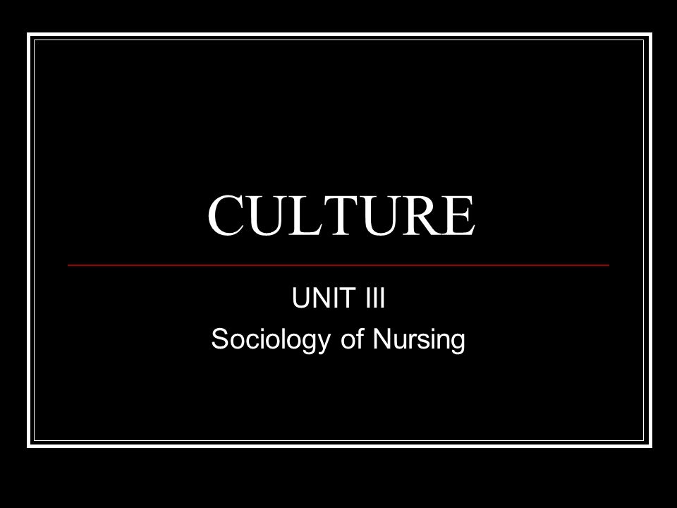 sociology and nursing
