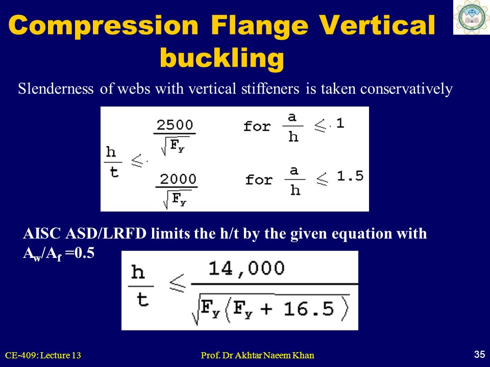 Compression Flange Vertical buckling