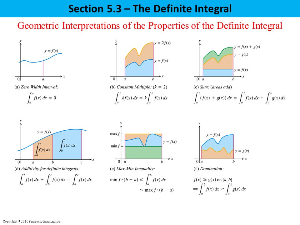 Section 5.3 – The Definite Integral