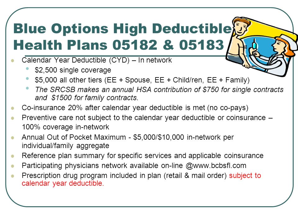 Blue Options High Deductible Health Plans & 05183
