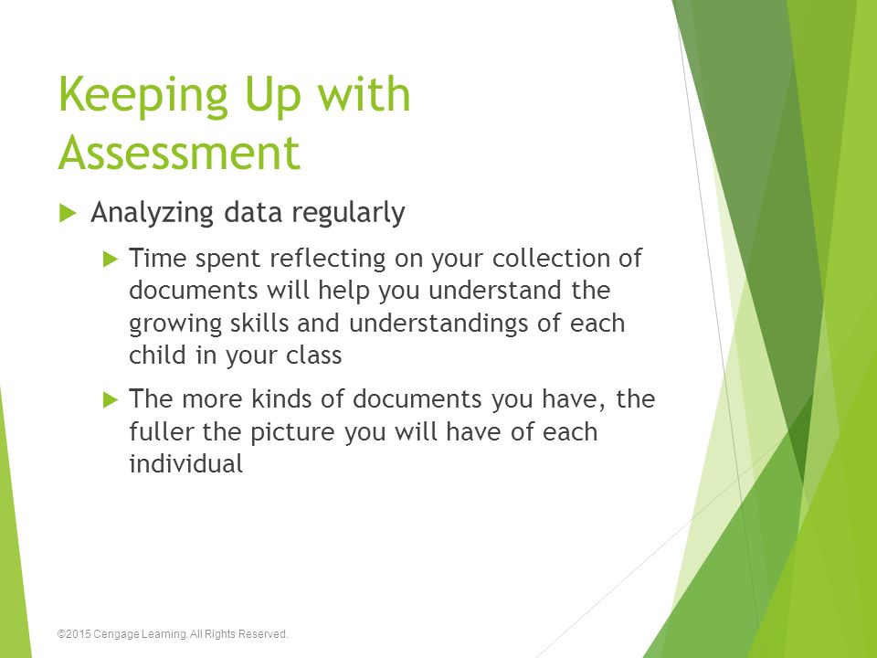 Keeping Up with Assessment