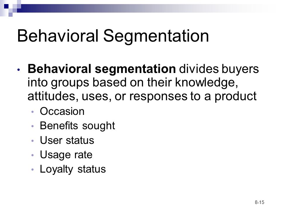 Behavioral Segmentation