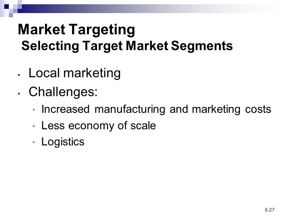 Market Targeting Selecting Target Market Segments