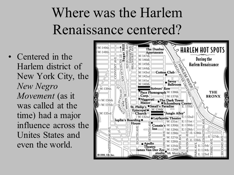 Where was the Harlem Renaissance centered