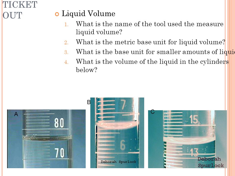 TICKET OUT Liquid Volume