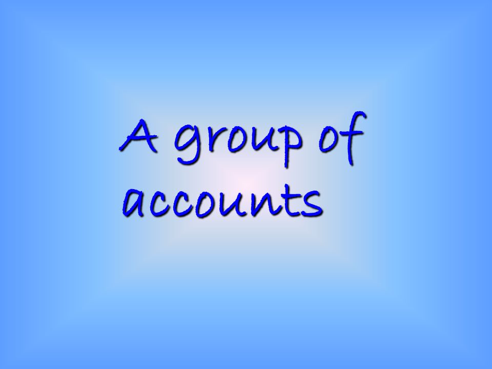 A group of accounts
