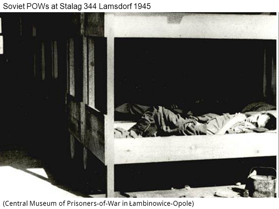 Soviet POWs at Stalag 344 Lamsdorf 1945