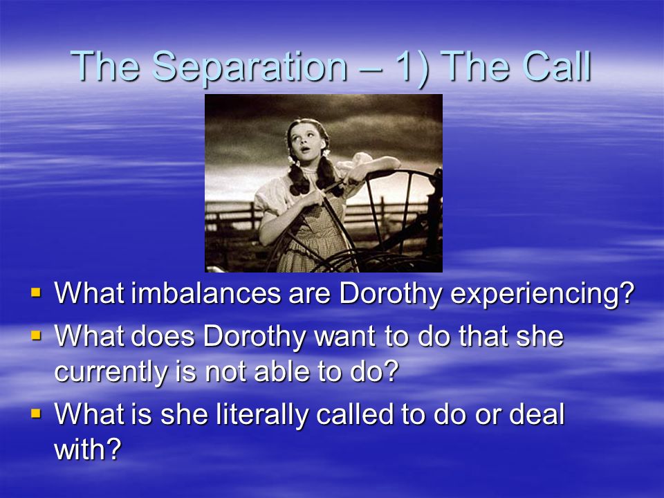 The Separation – 1) The Call