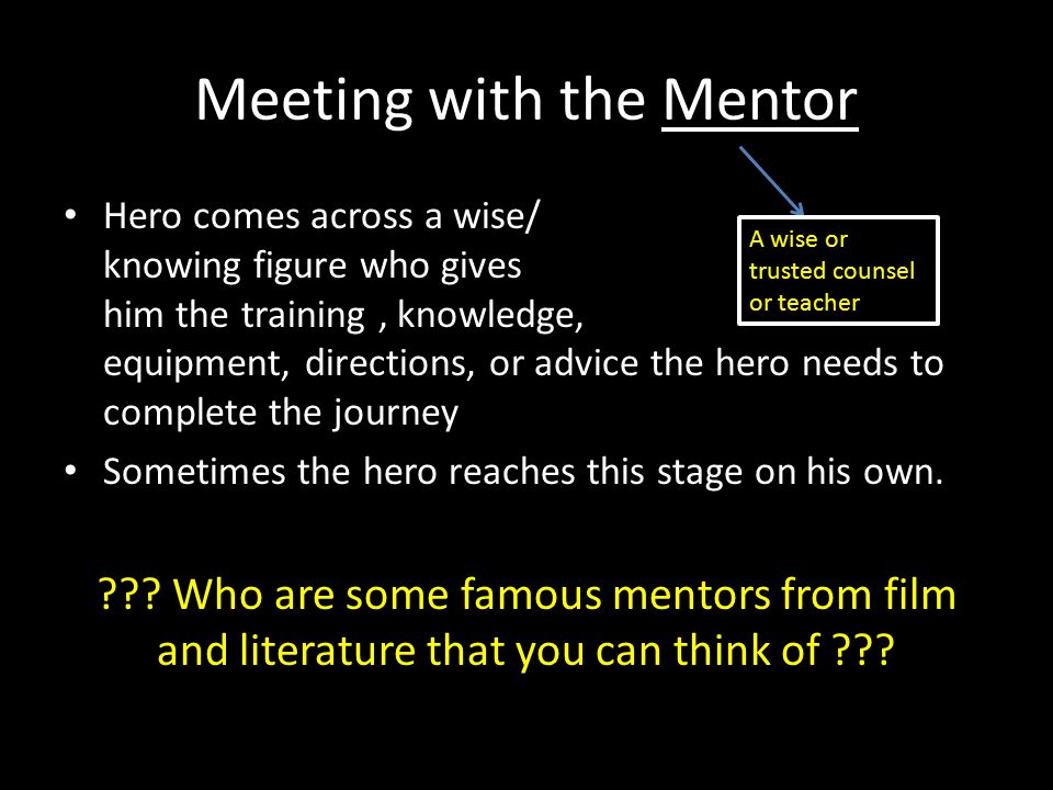 Meeting with the Mentor