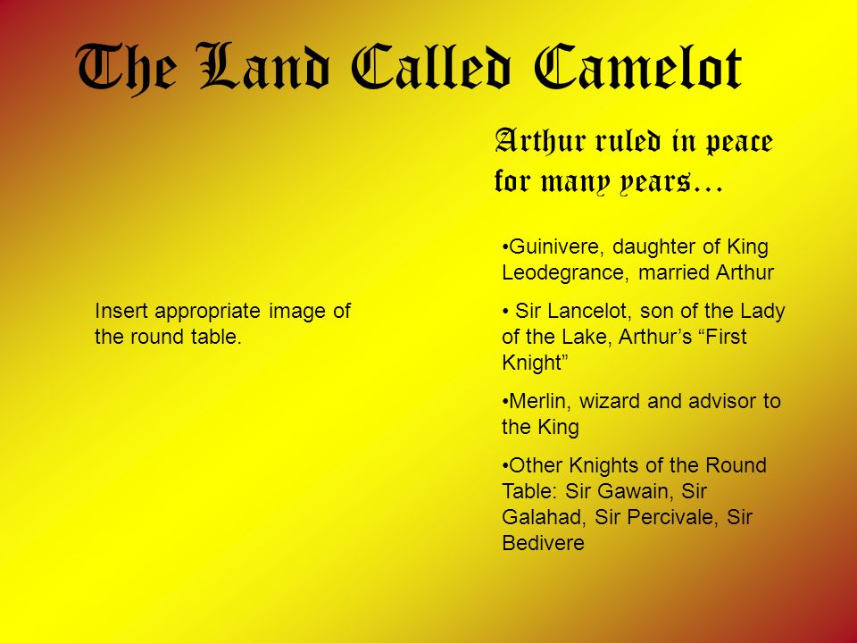 The Land Called Camelot