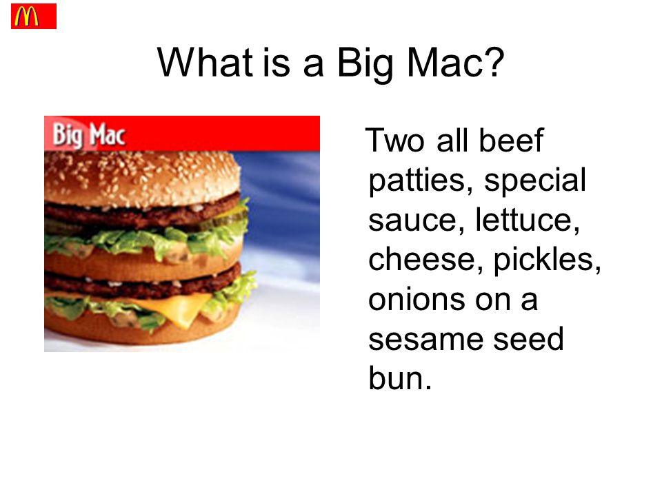 What is a Big Mac.