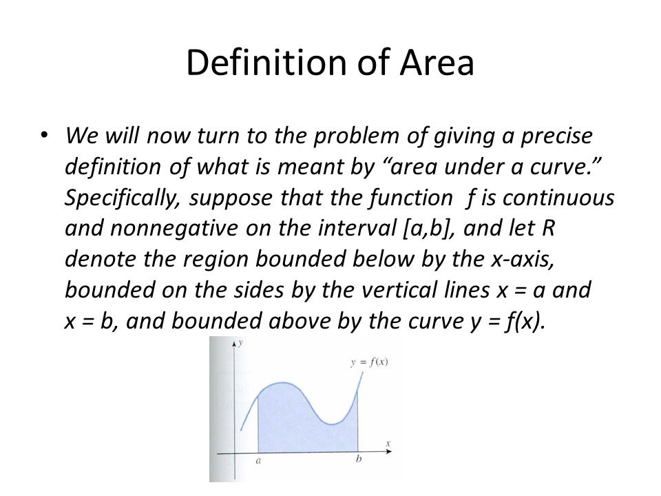Definition of Area
