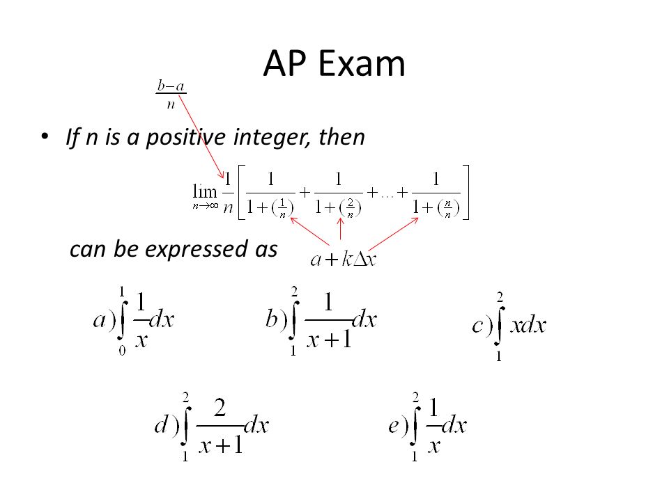 AP Exam If n is a positive integer, then can be expressed as