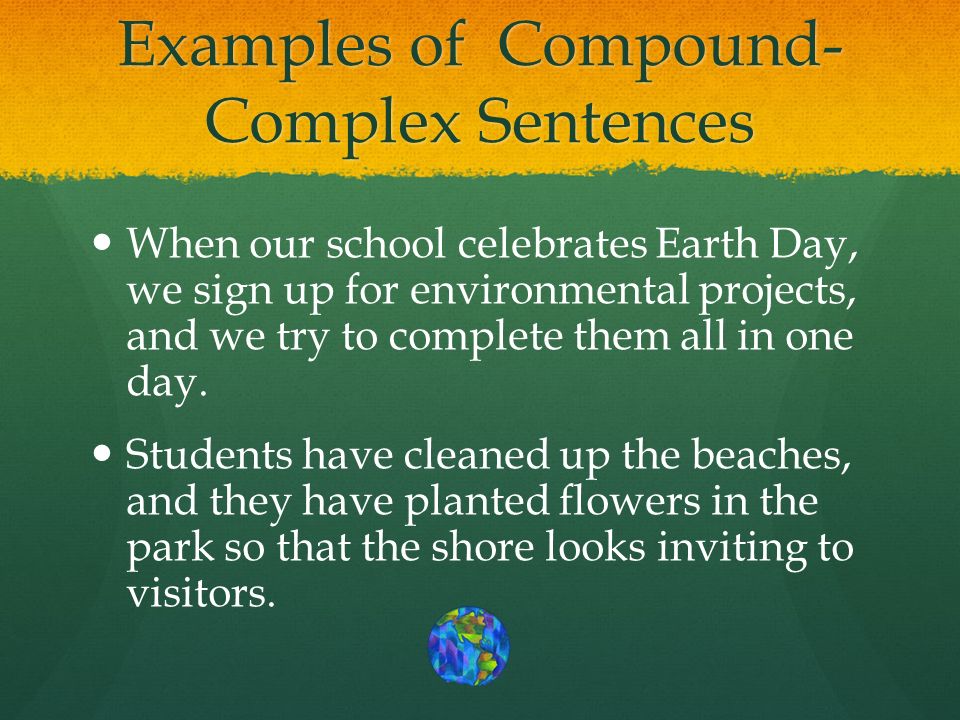 Examples of Compound-Complex Sentences