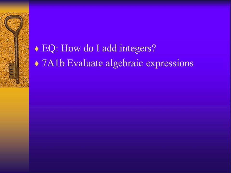 EQ: How do I add integers