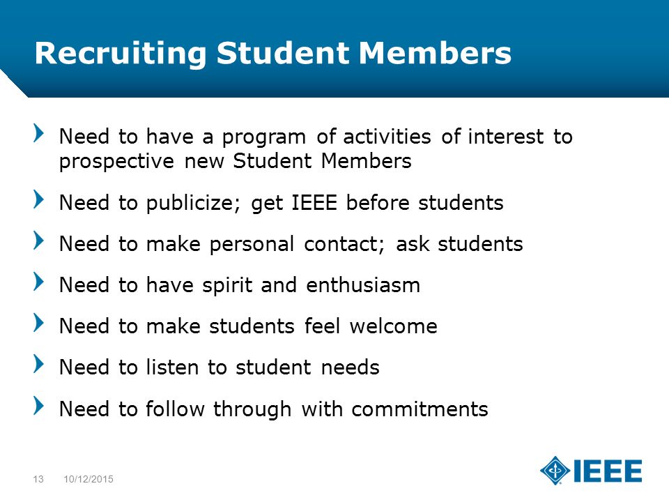 Recruiting Student Members