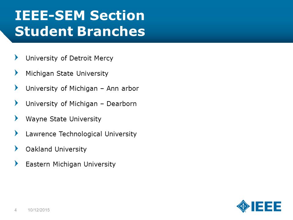 IEEE-SEM Section Student Branches