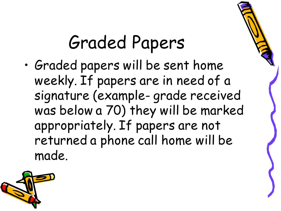 Graded Papers